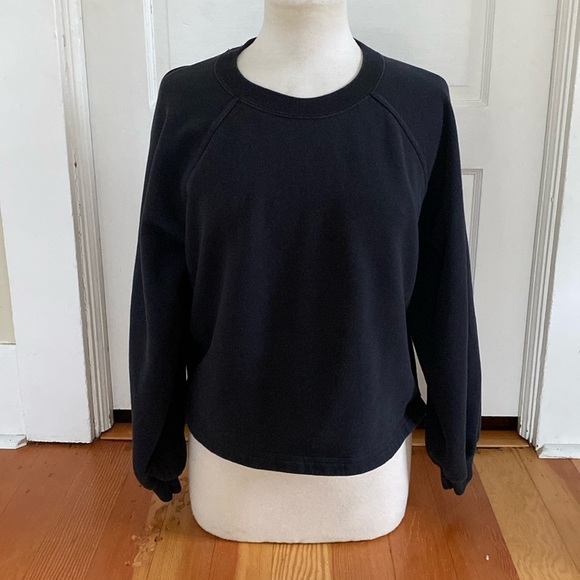 Abercrombie‎ & Fitch Crewneck Black Pullover Sweatshirt Medium - Picture 1 of 5